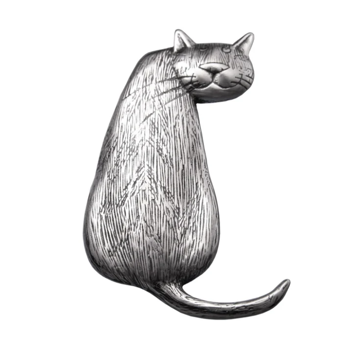 Tabby Cat Pin - Edward Gorey