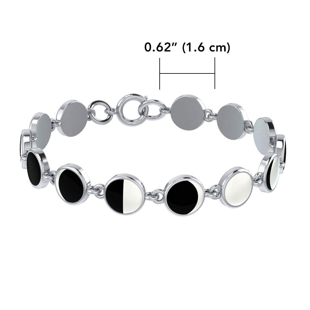 Magical Phases of the Moon - Sterling Silver Bracelet
