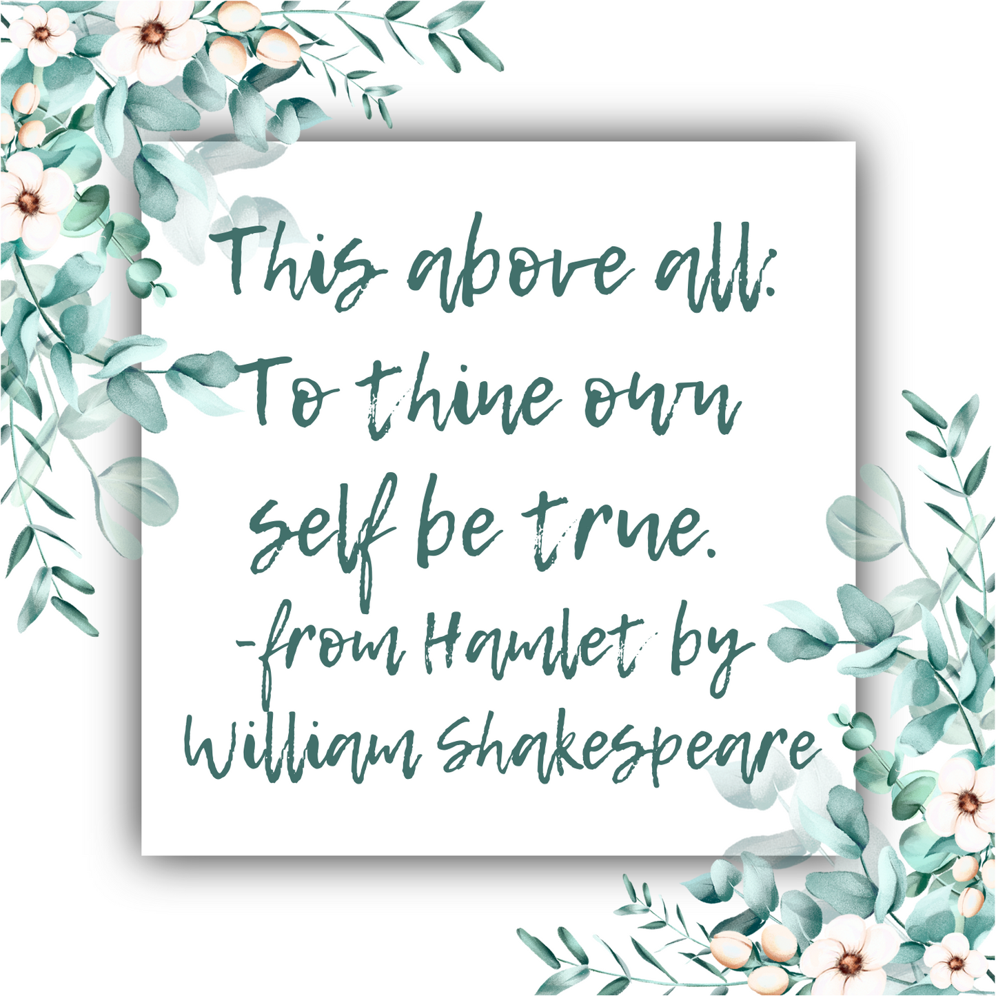 To Thine Own Self Be True (Hamlet) Mobius Necklace