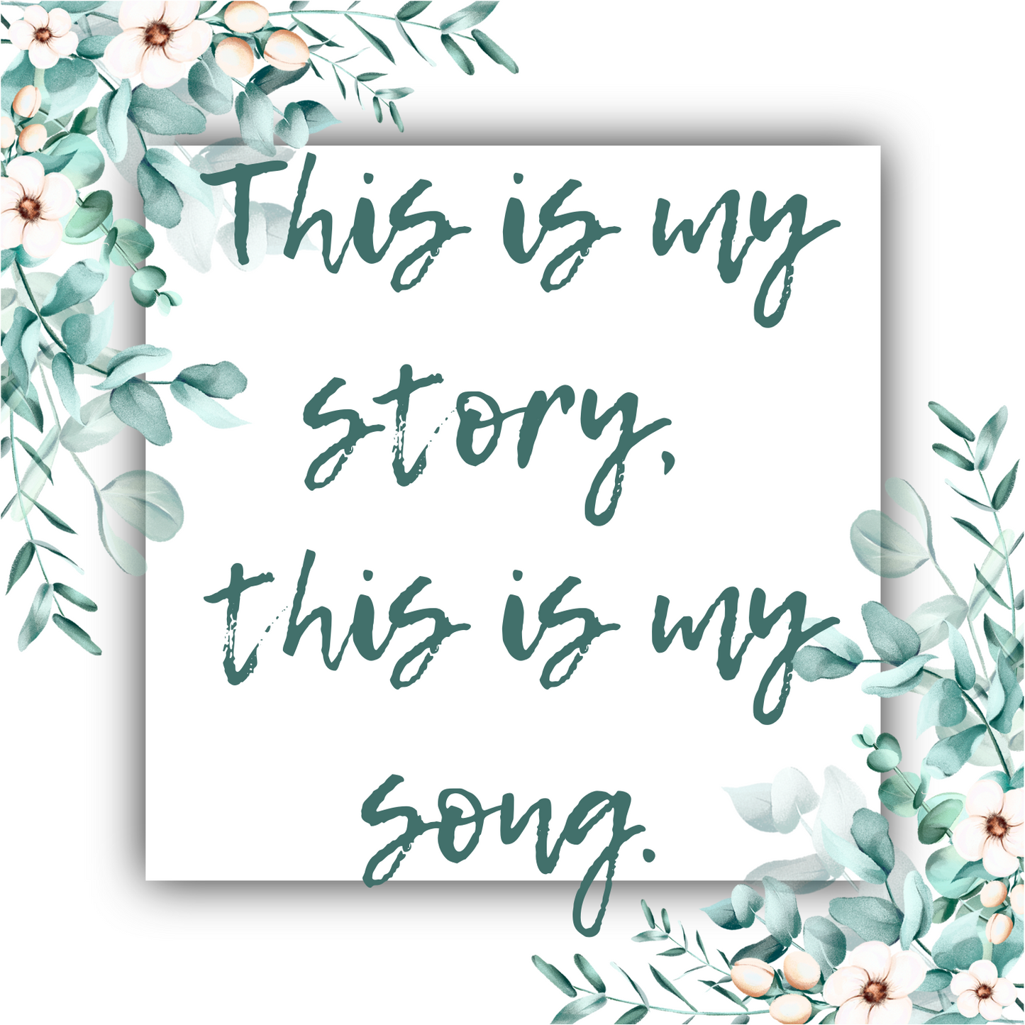 This Is My Story, This Is My Song - G Clef Necklace