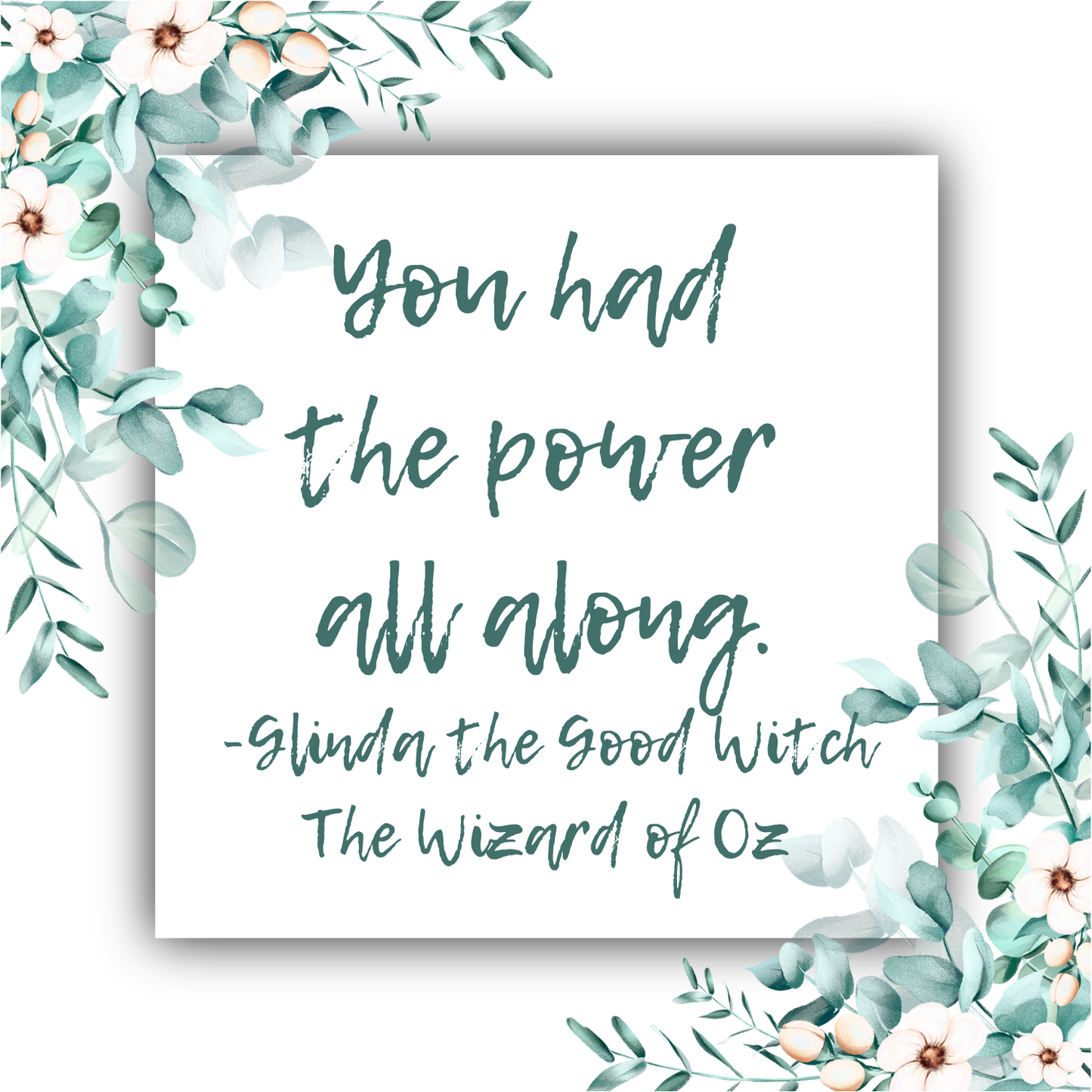 You Had the Power All Along (Glinda the Good Witch) - Heart Necklace