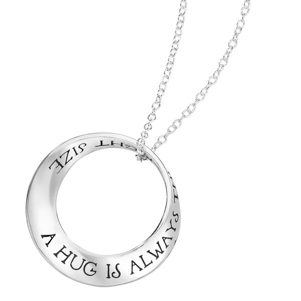 A Hug Is Always the Right Size (AA Milne: Winnie the Pooh) - Mobius Necklace