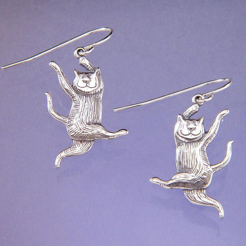 Dancing Cat (Edward Gorey) Earrings