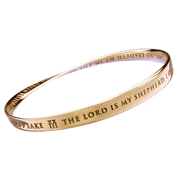 23rd Psalm "The Lord Is My Shepherd" - Mobius Bracelet