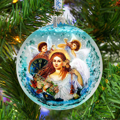 Christmas Angel Glass Ornament - Limited Edition
