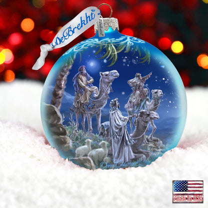 Let Us Adore Him - Glass Ornament - Limited Edition