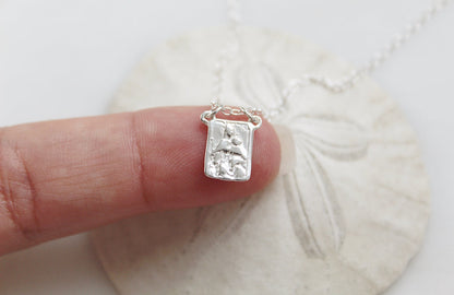 Scapular Necklace - Sterling Silver