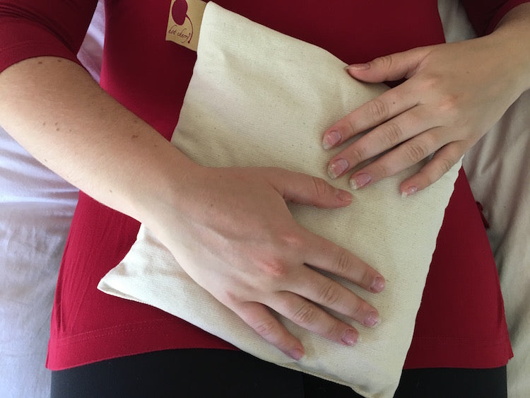 Feel Better Pack in Natural Denim: Square, Eye Pillow & Neck Wrap - Hot and Cold Comfort Packs