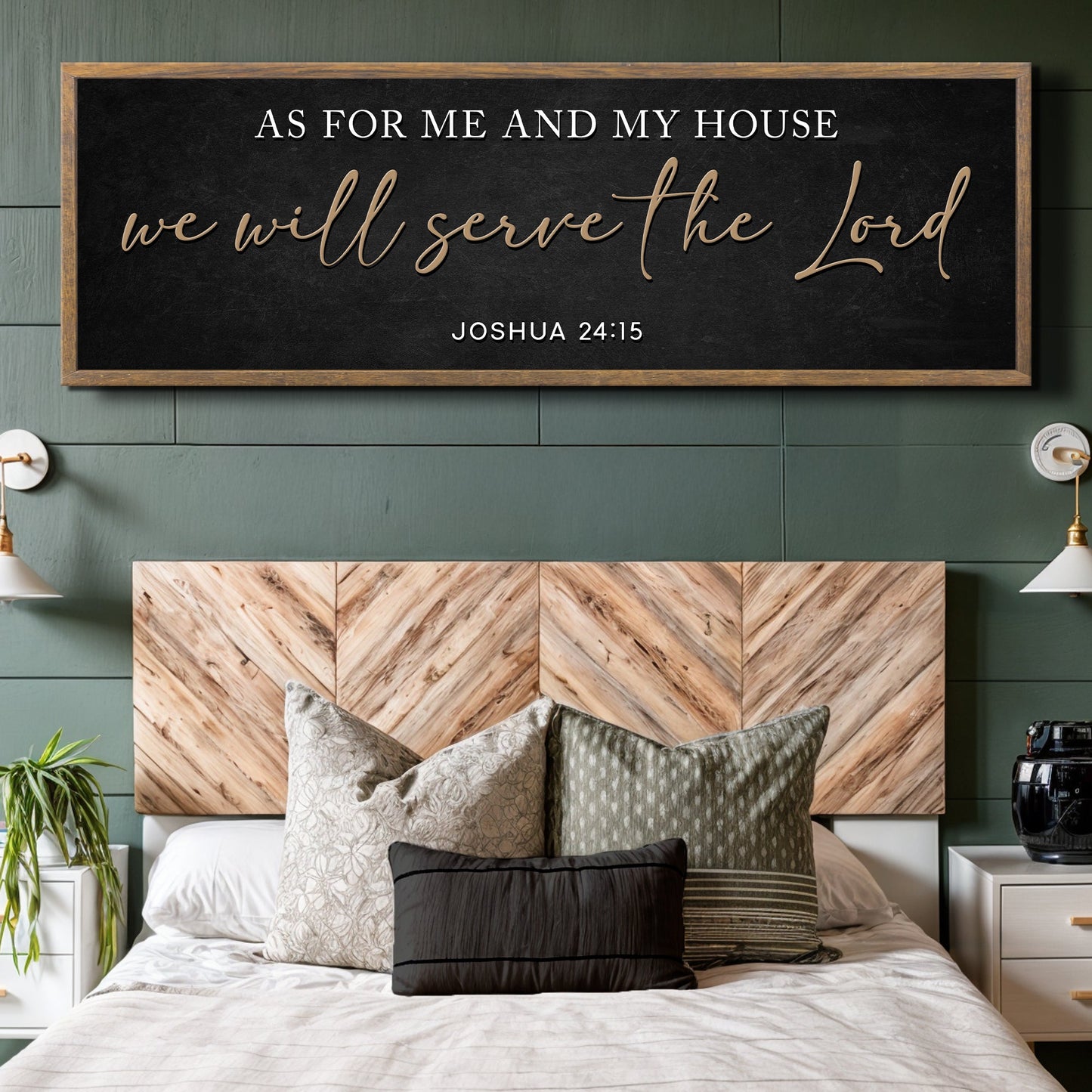 As For Me And My House We Will Serve The Lord - Faith Wall Art