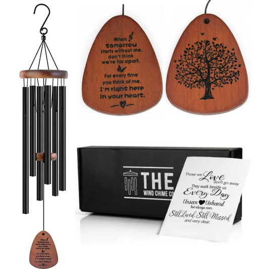 32" Serenity Memorial Wind Chimes - For every time you think of me, I’m right here in your heart