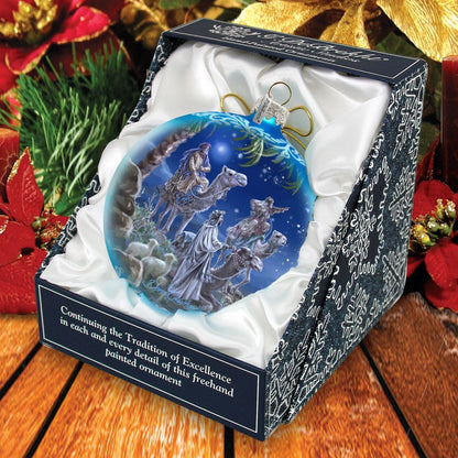 Let Us Adore Him - Glass Ornament - Limited Edition