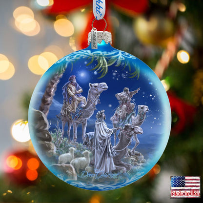 Let Us Adore Him - Glass Ornament - Limited Edition