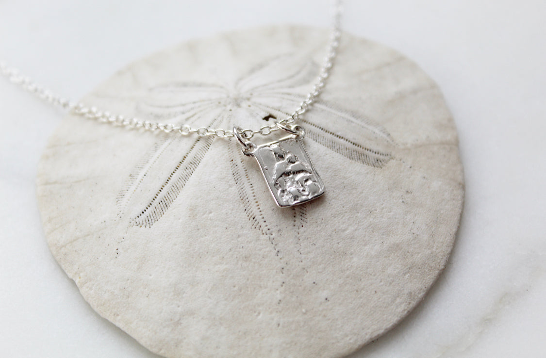 Scapular Necklace - Sterling Silver
