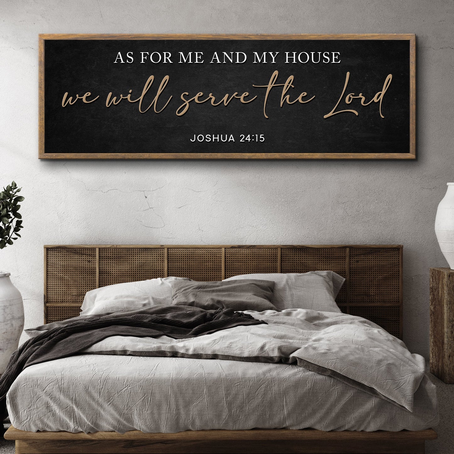 As For Me And My House We Will Serve The Lord - Faith Wall Art
