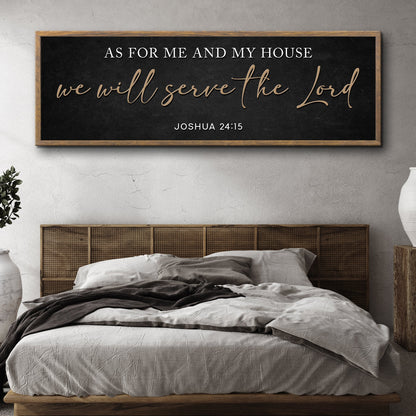 As For Me And My House We Will Serve The Lord - Faith Wall Art