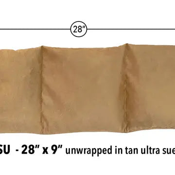 Triple Square Cherry Stone Pillow in Tan Ultra-Suede - Hot and Cold Comfort Pack