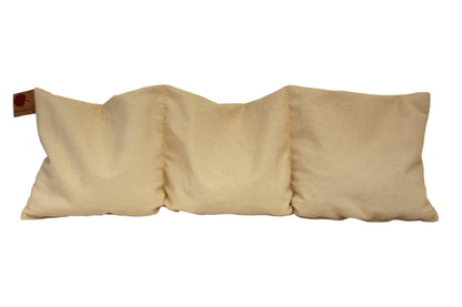 Hot Cherry Triple Square Pillow in Natural Denim - Hot and Cold Comfort Pack