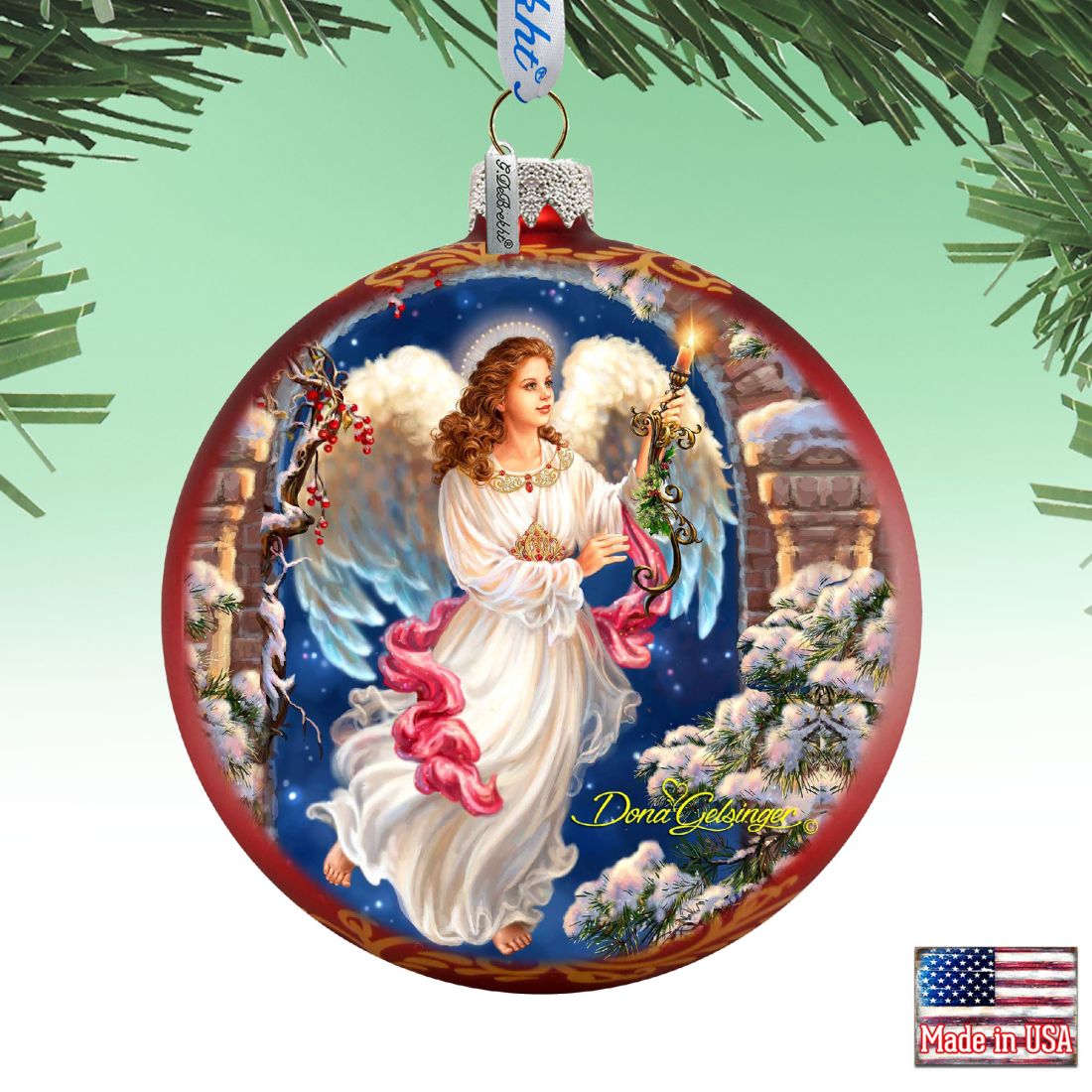 Angel in The Arch - Glass Ornament - Limited Edition