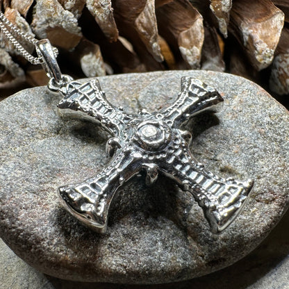 Saint Cuthbert Celtic Cross Necklace