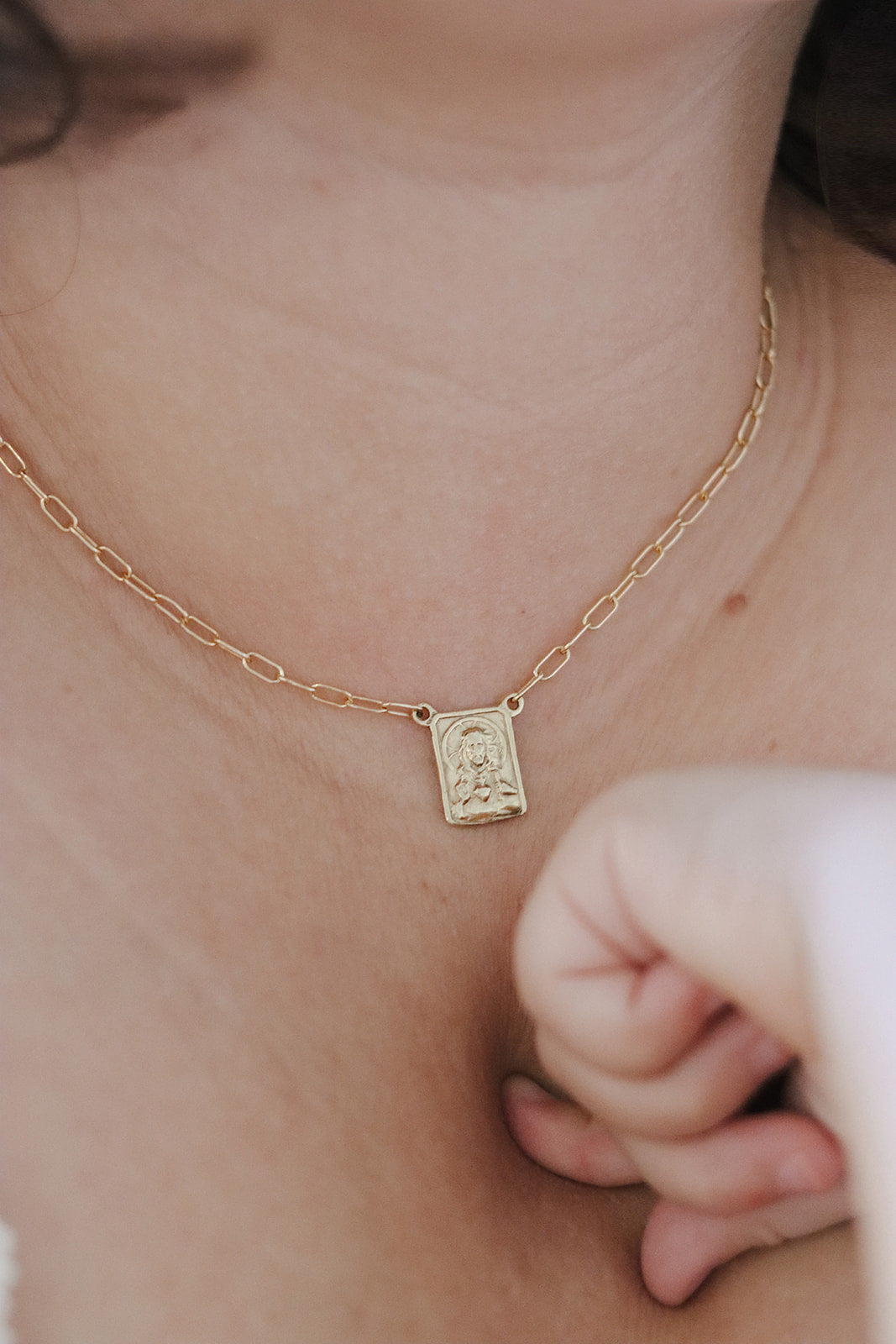 Paperclip Scapular - Gold Vermeil