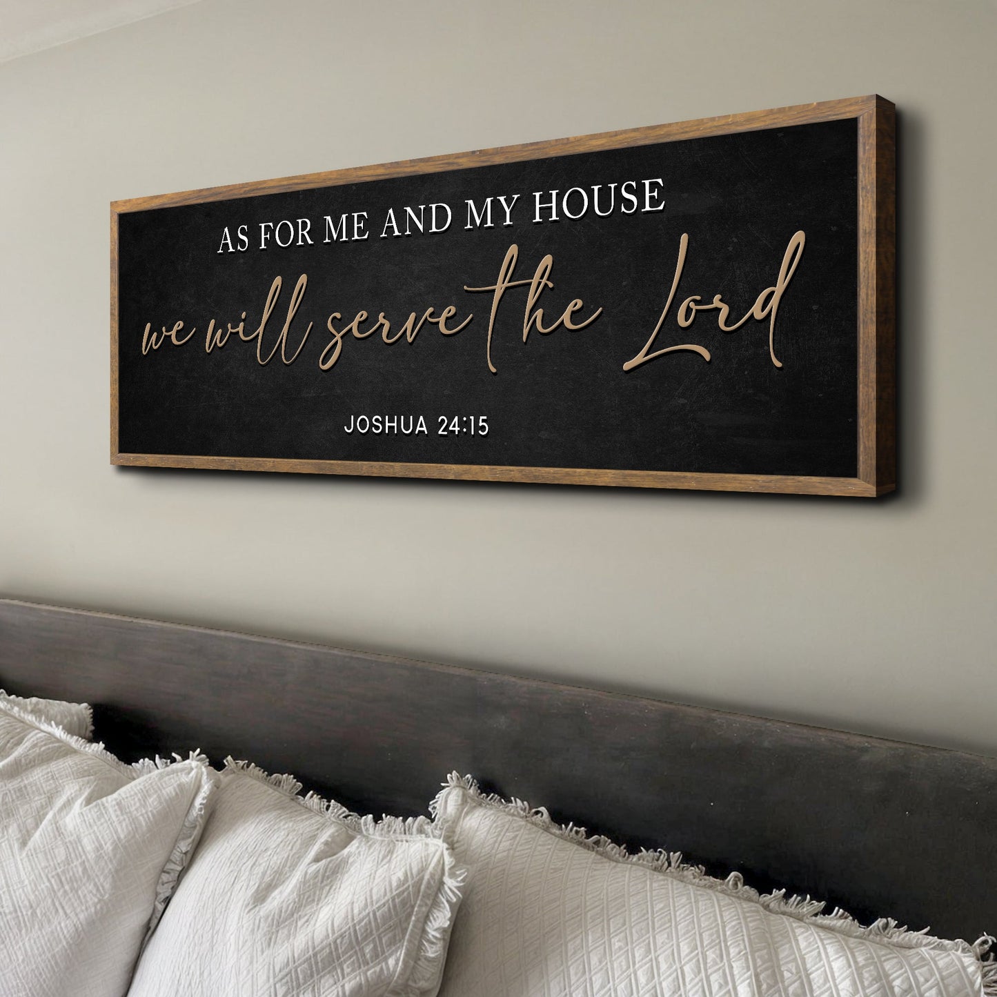 As For Me And My House We Will Serve The Lord - Faith Wall Art