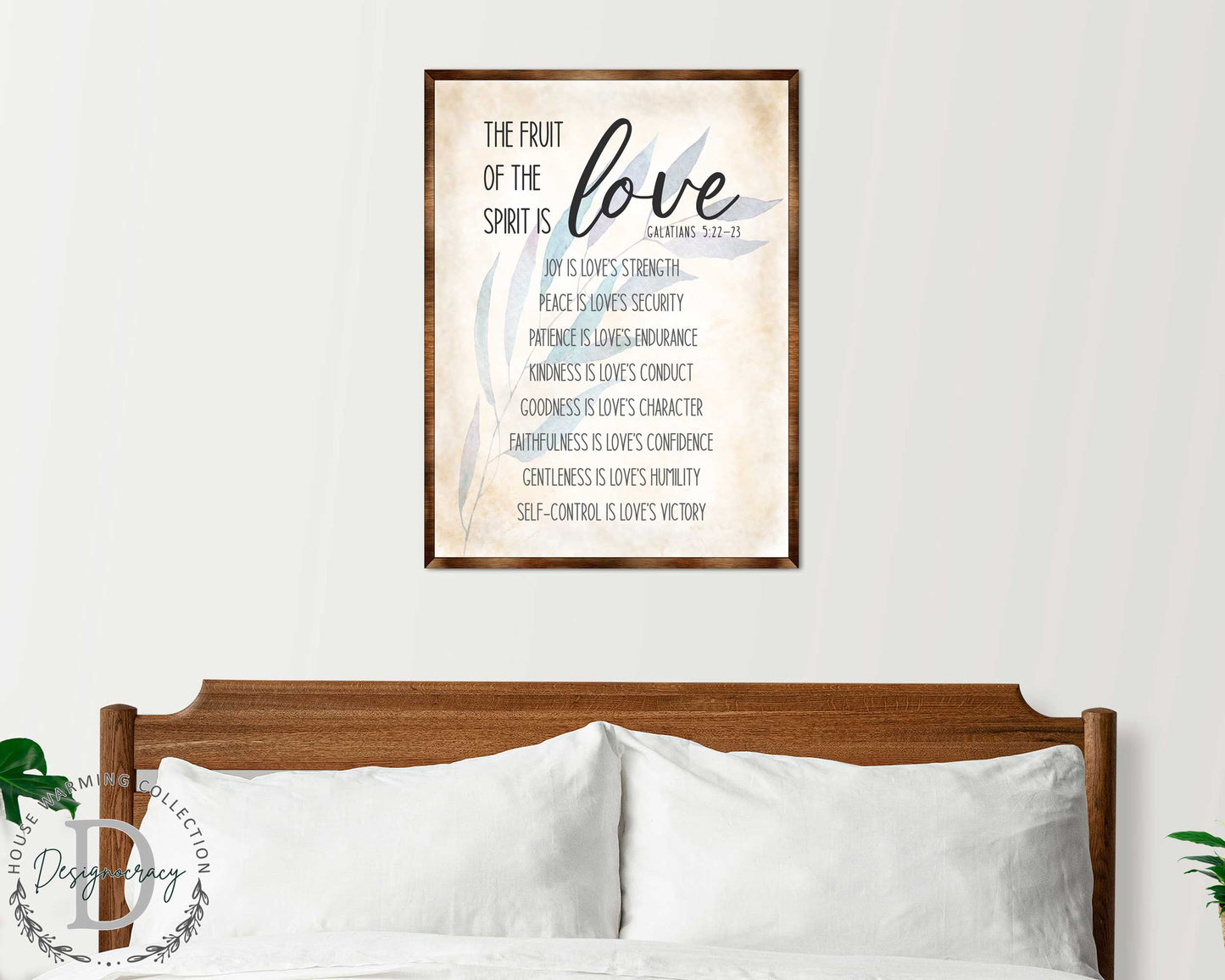 Fruit of the Spirit - Galatians 5:22 - Wooden Scripture Wall Art