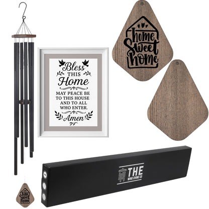 55" Serenity Large Deep Tone Memorial Wind Chime Church Bells - Listen to the wind and think of me, In your heart I'll always be