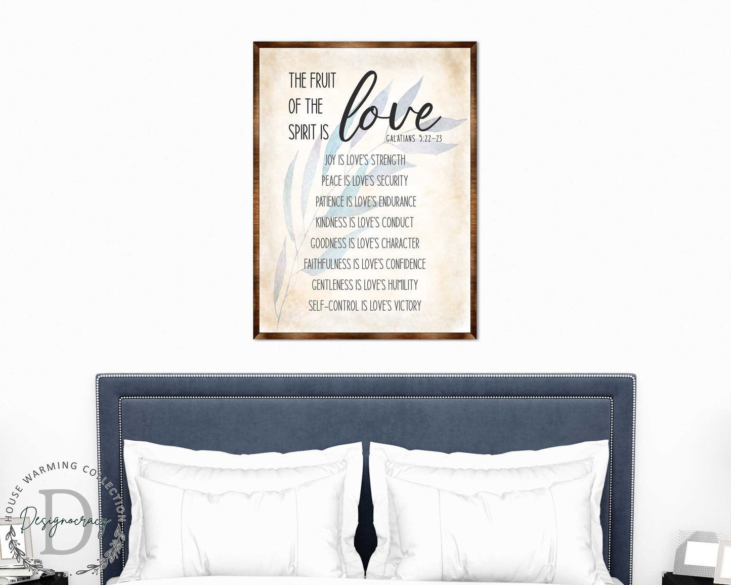 Fruit of the Spirit - Galatians 5:22 - Wooden Scripture Wall Art