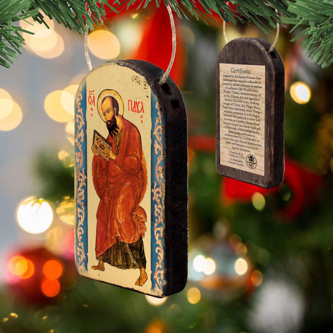 Saint Paul Sacred Icon Ornament