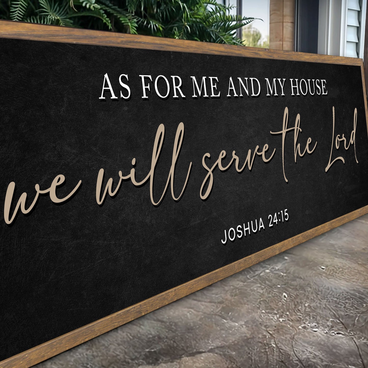 As For Me And My House We Will Serve The Lord - Faith Wall Art