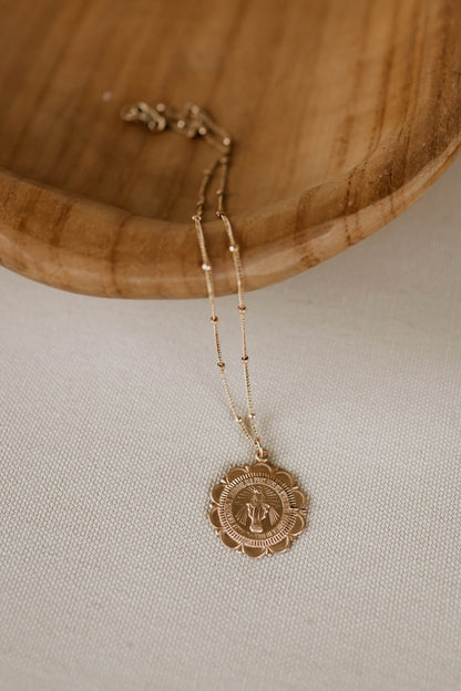 Miraculous Medal Necklace - 18k Gold Filled