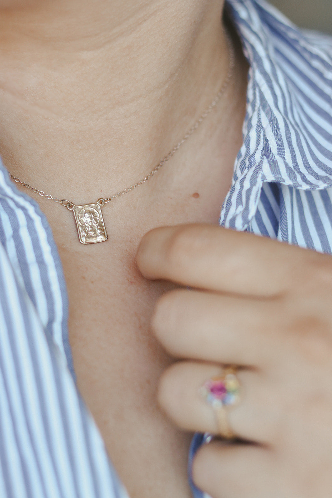 Scapular Necklace - Gold Vermeil