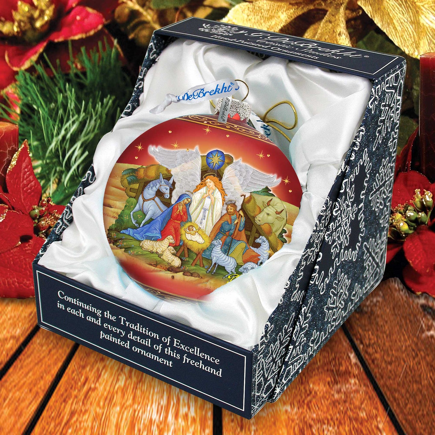 Guarding Light Nativity Glass Ornament - Limited Edition