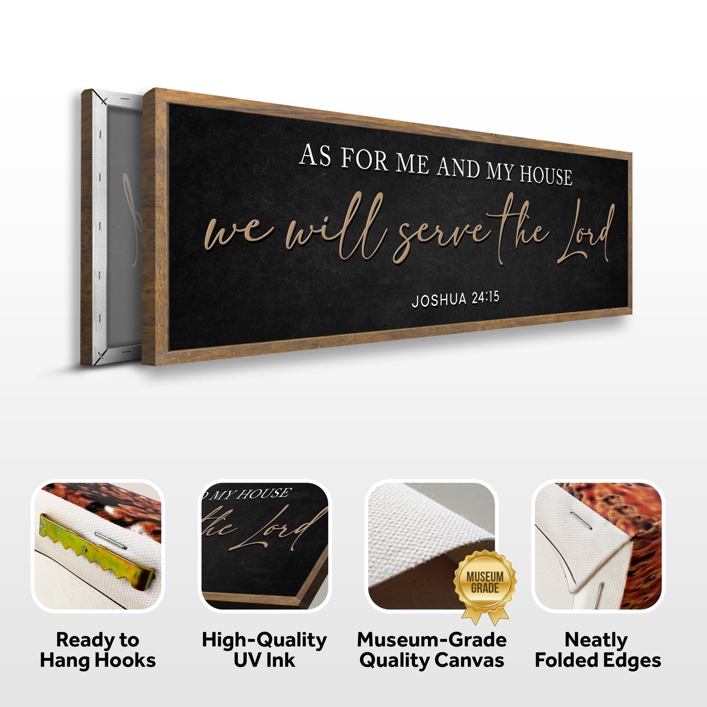 As For Me And My House We Will Serve The Lord - Faith Wall Art