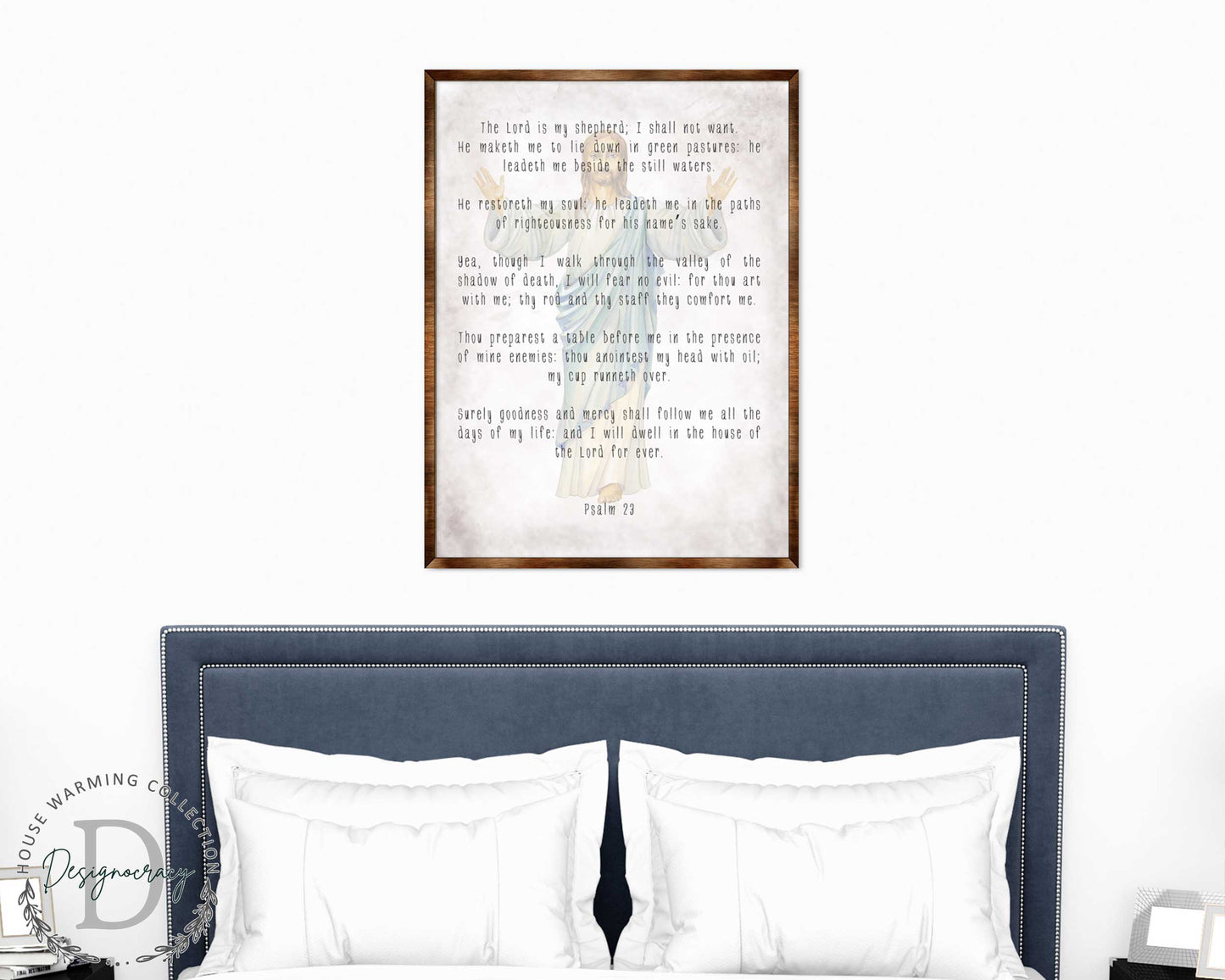 The Lord Is My Shepherd (23rd Psalm) - Wooden Scripture Wall Art
