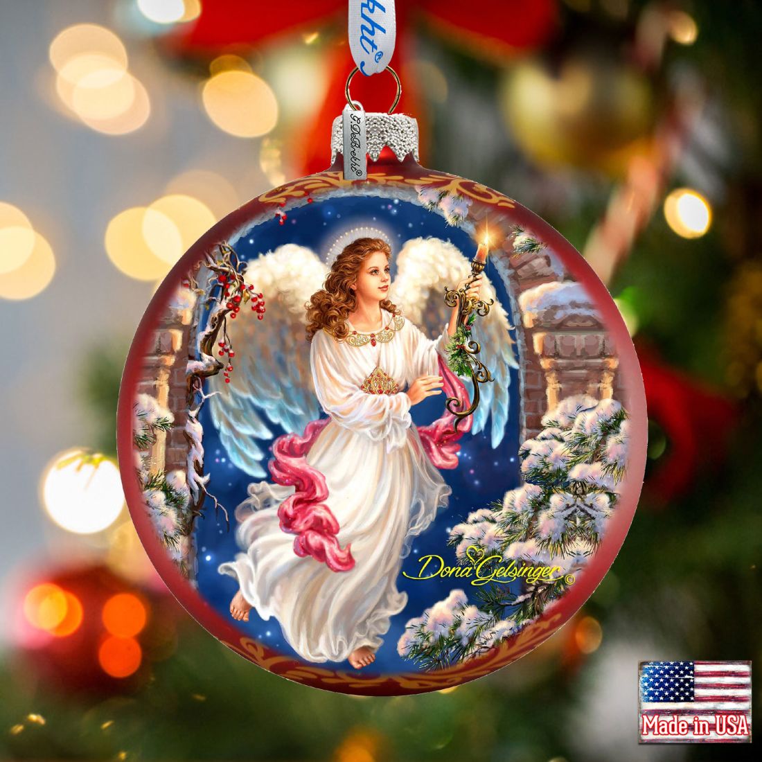 Angel in The Arch - Glass Ornament - Limited Edition