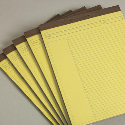 Freeleaf Yellow Annotation Ruled Pads (set of 5)