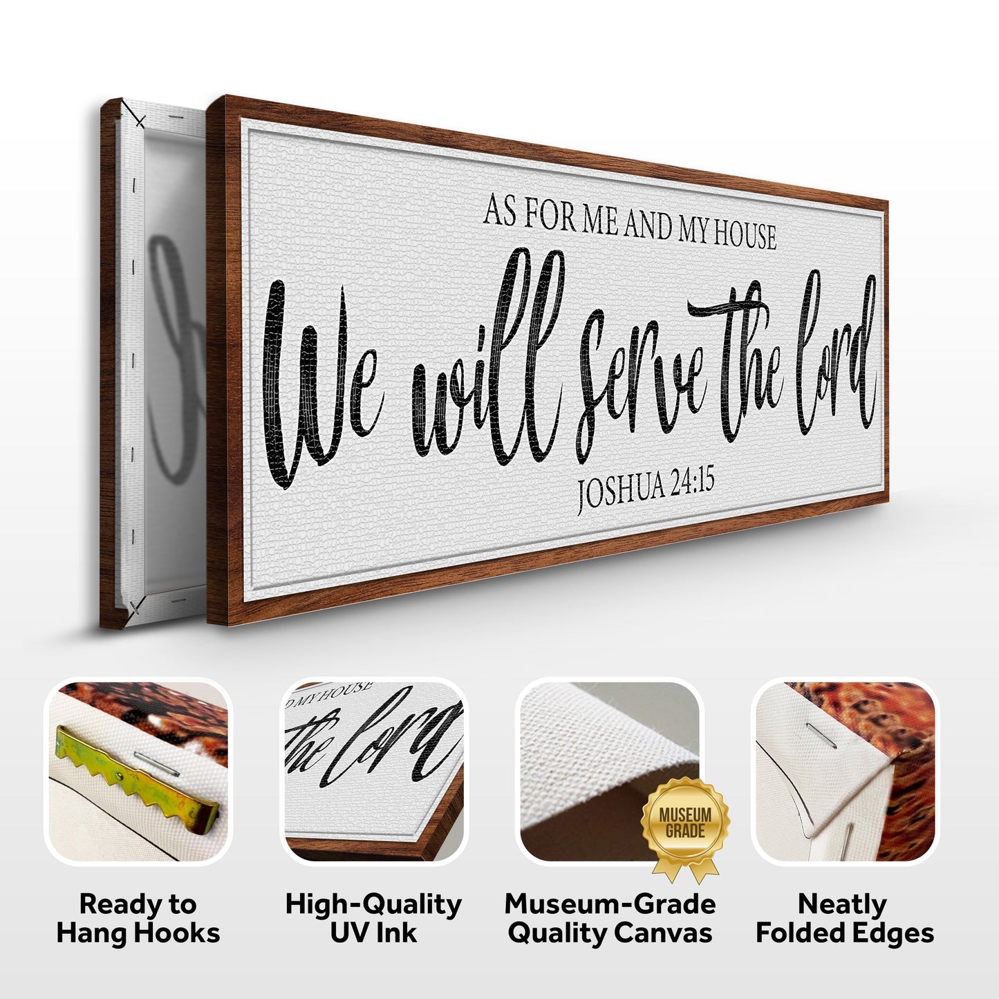 As For Me And My House We Will Serve The Lord Faith Wall Art