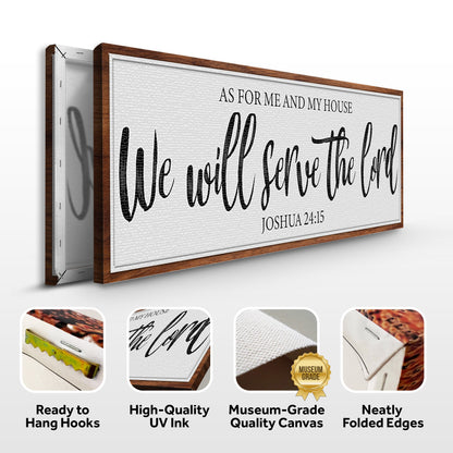 As For Me And My House We Will Serve The Lord Faith Wall Art