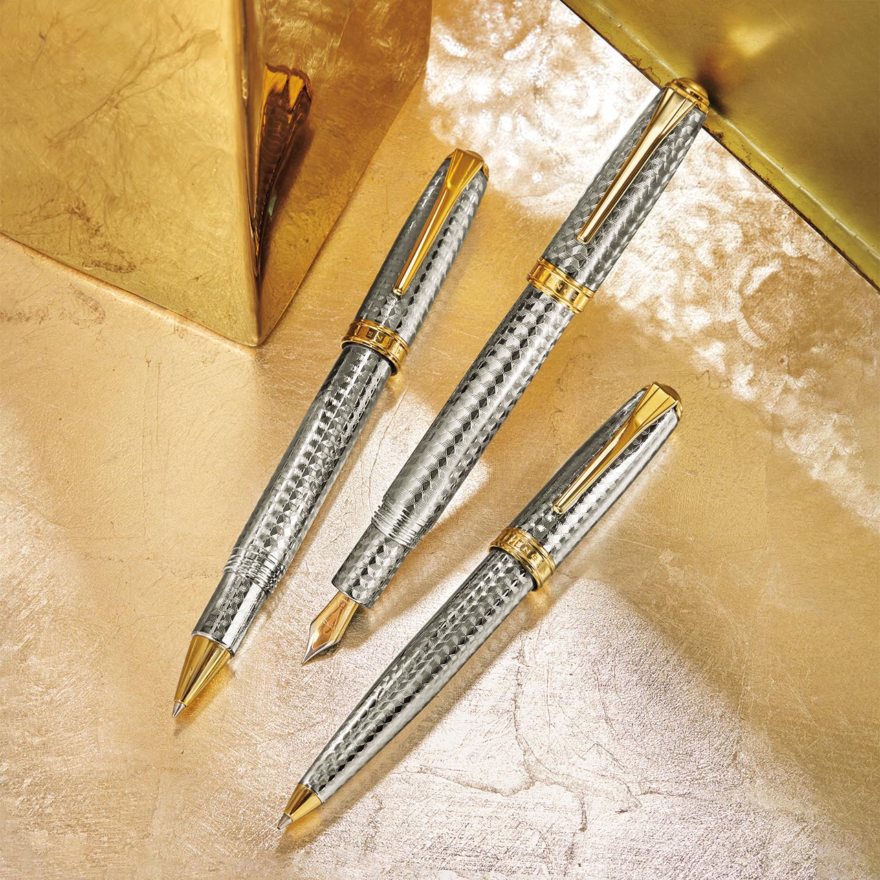True Writer Two-Tone Herringbone Anniversary Pen