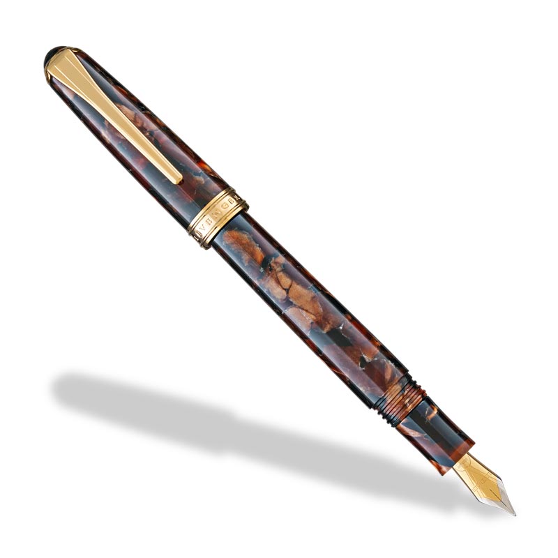 True Writer Classic Golden Dark Tortoise Fountain Pen
