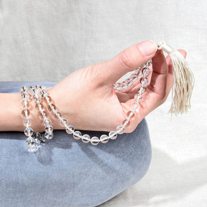 Clear Quartz Mala - High-Energy Gemstones