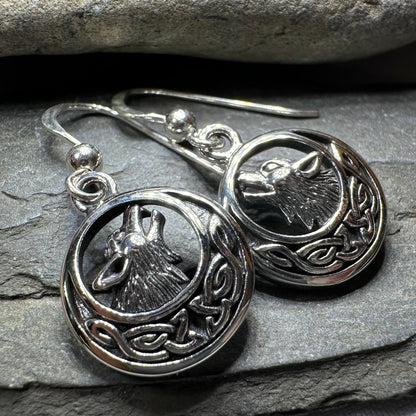 Celtic Wolf Spirit Earrings