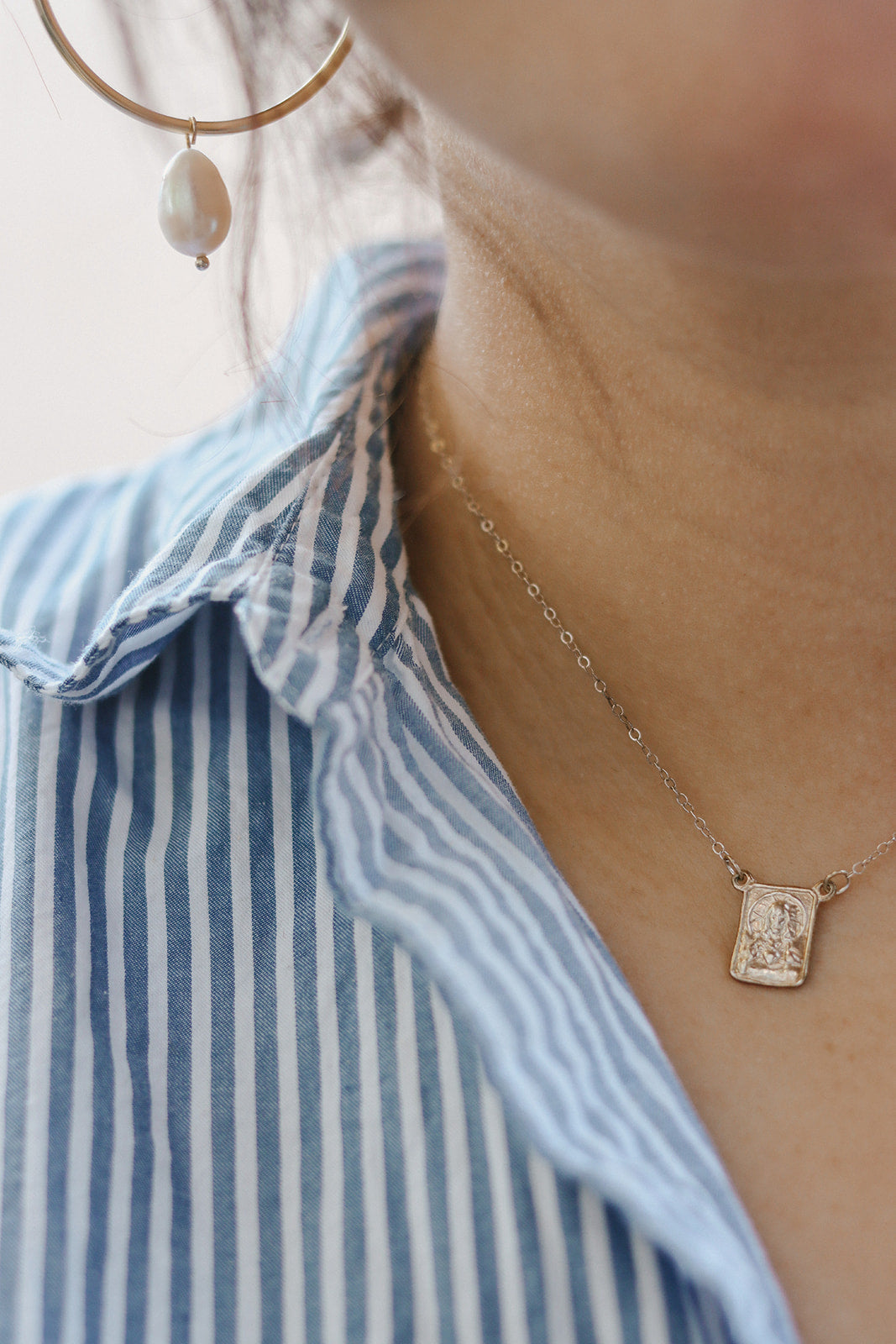 Scapular Necklace - Gold Vermeil