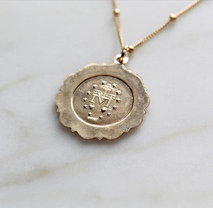 Miraculous Medal Necklace - 18k Gold Filled
