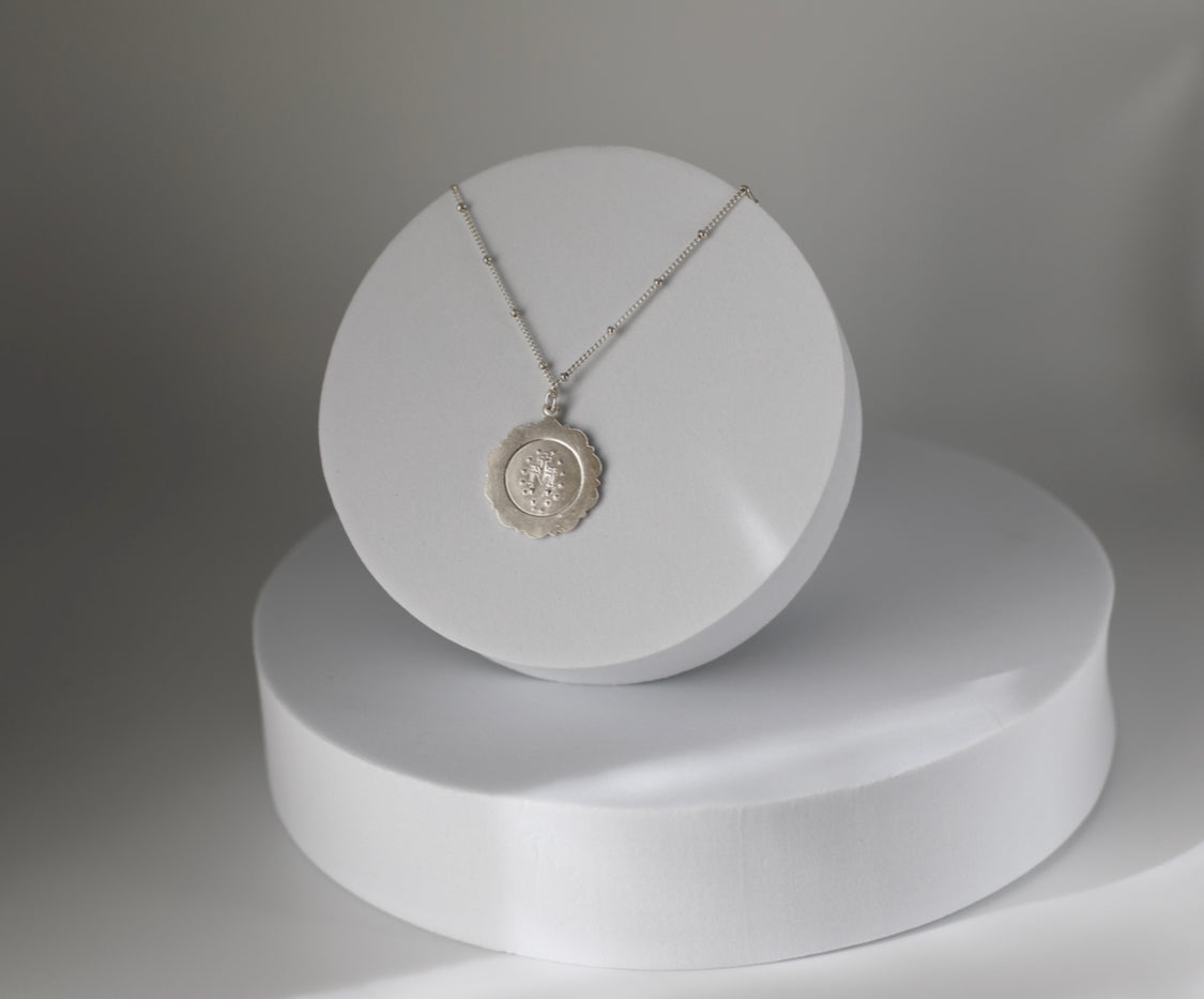 Miraculous Medal Necklace in Sterling Silver
