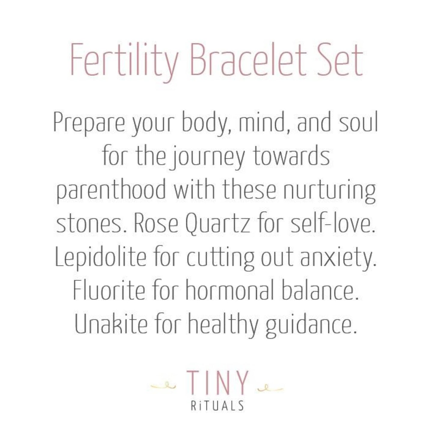 Fertility Pack Bracelet Set