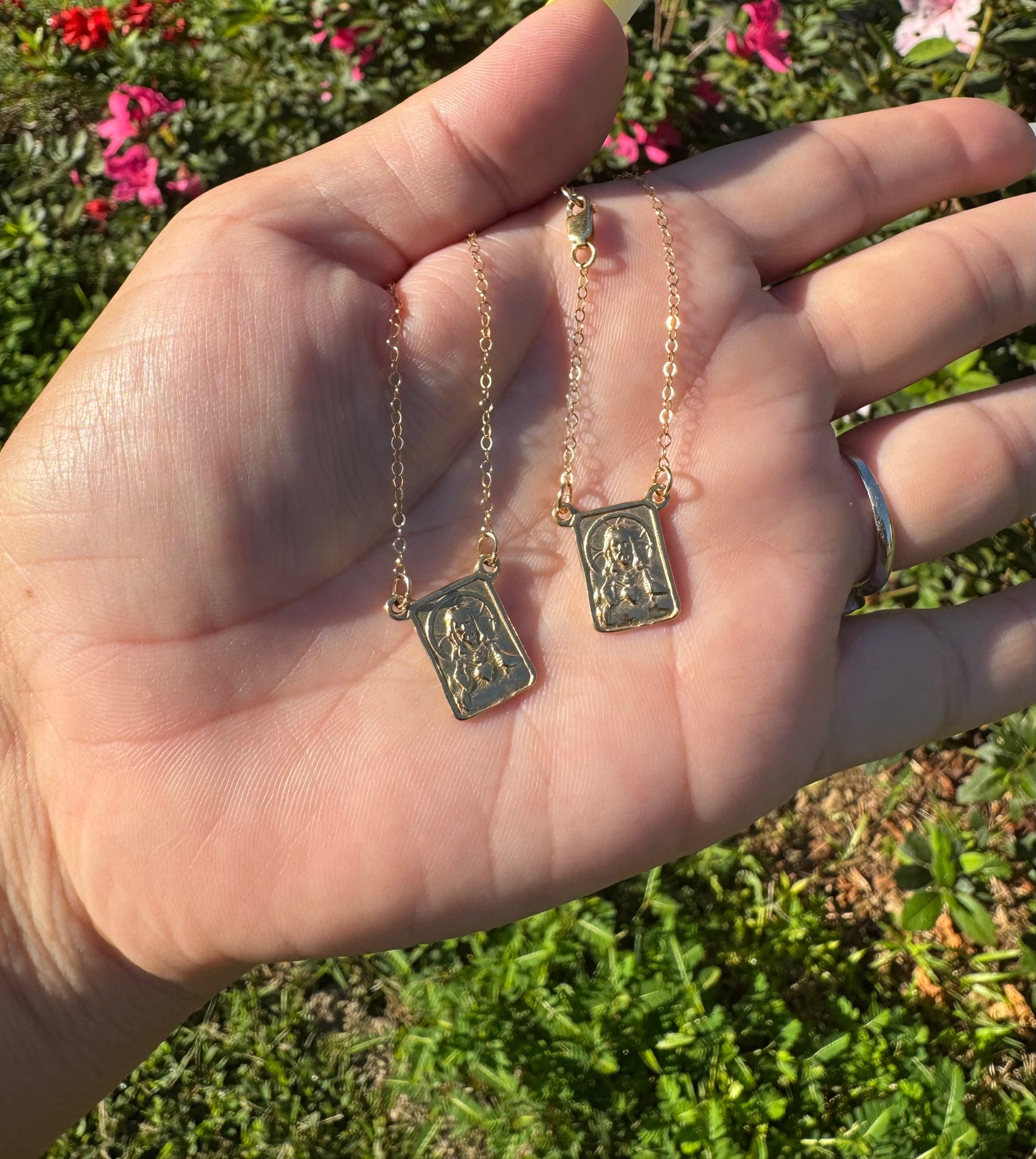 Scapular Necklace - Gold Vermeil