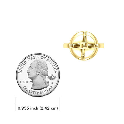 Saint Brigid's Cross - 14K Gold Ring