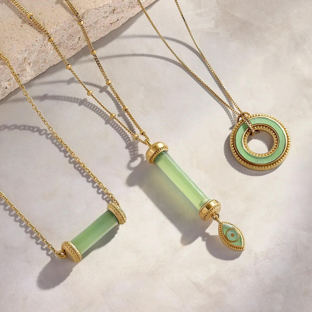Circle of Harmony Jade Karma Necklace